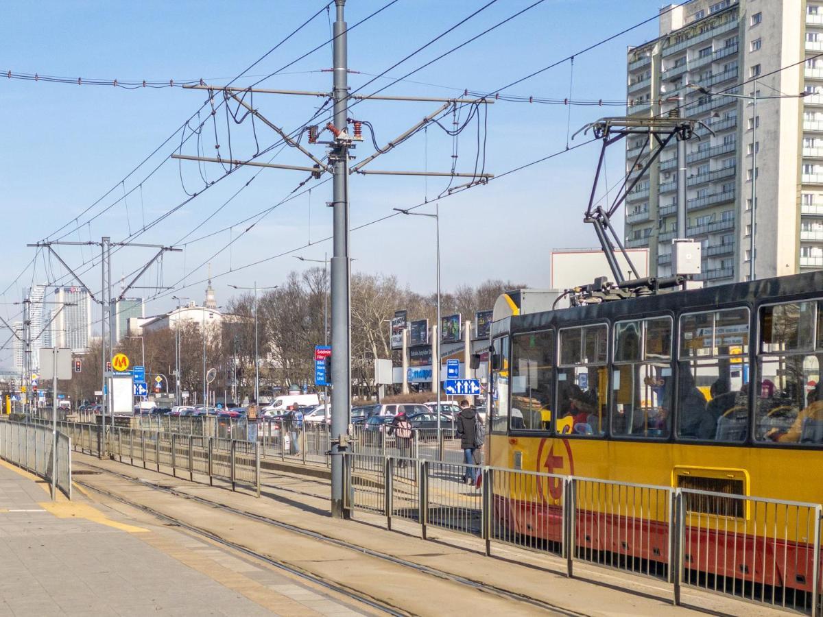 Apartament Fala Metro Sgh Klub Stodola Parking Parkview Fast Wifi Warschau Exterior foto